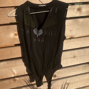 Faded Stay Wild bodysuit